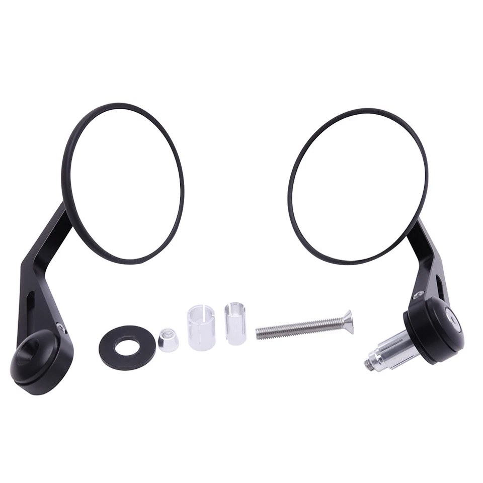 Espejos retrovisores negros para manillar de 7/8" para motocicleta Ducati Scrambler Foto 3 de 4