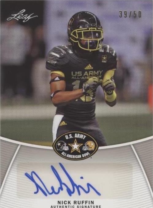 2014 Leaf U.S. Army All-American Bowl Nick Ruffin #BA-NR1 - 1 of 2