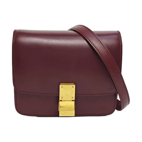 CELINE CLASSIC BOX Mini bags Leather Red Free Shipping | Duties Paid