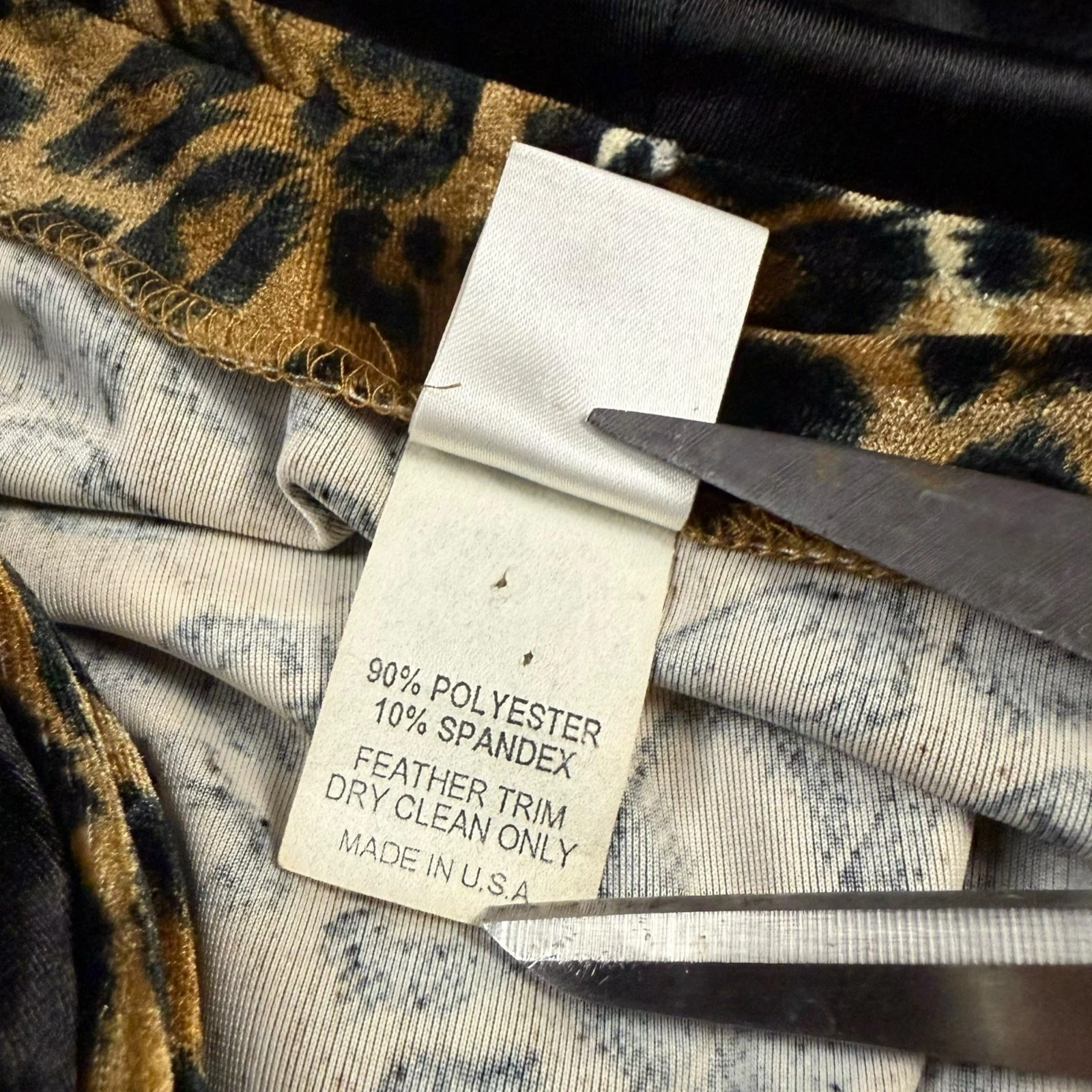 VALENTINO Mini Abito Vintage Anni 90 Y2k J. Valentine Cappuccio Fuzzy Stampa Ghepardo Ghepardo S