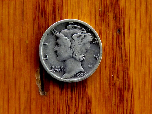 Semi Key Date 1926-S Mercury Silver Dime Fine Condition B26