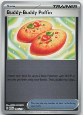 BUDDY-BUDDY POFFIN 184/217 C ASCENDED HEROES POKEMON REVERSE HOLO NEAR MINT