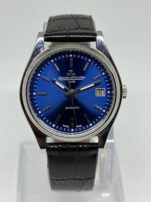 Vintage Jaeger-LeCoultre 25 Jewels Automatic Swiss Made Men s Watch Blue Dial