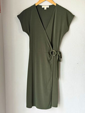 Michael Michael Kors Women’s Olive Faux Wrap Dress with Ring Tie Size Medium