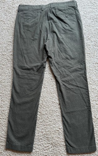 Herren J Crew Stretch dunkelgrün 770 gerade Khakis Größe 34x32 - Bild 2 von 5