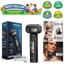 Rechargeable Waterproof Electric Foil Shaver - 150 Min Runtime, USB-C Charging