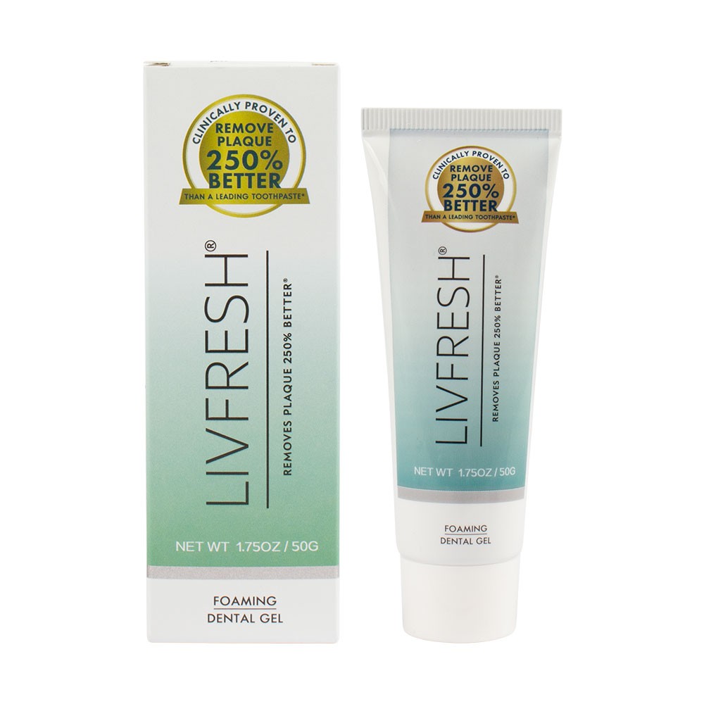 LIVFRESH Toothpaste Gel Clinically Proven to Remove Plaque 250% Better ...