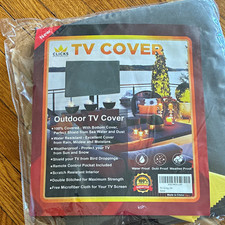 CLICKS Outdoor TV Cover 24in Waterproof Dustproof Weatherproof Gray