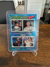 Rookie Outfielders 2026 Topps Chrome Heritage Baseball Light Blue Sparkle #379