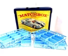 VTG 1968 Matchbox Series Ford GT Collectors Case + 4 Mint 12 Car Tray Inserts