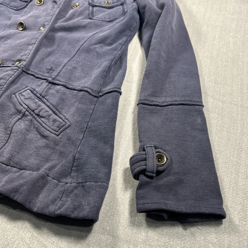 Chaqueta Hurley de Colección Cuello Doble Pecho Bolsillos Botones Martillados Para Mujer M Foto 4 de 4