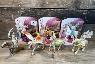 SCHLEICH Bayala Fairy Lot Horse Rider Unicorn Pegasus Figures RARE READ