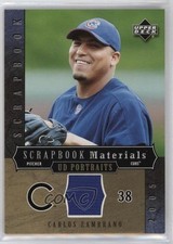 2005 Upper Deck Portraits Scrapbook Materials Carlos Zambrano #SM-CZ uk2