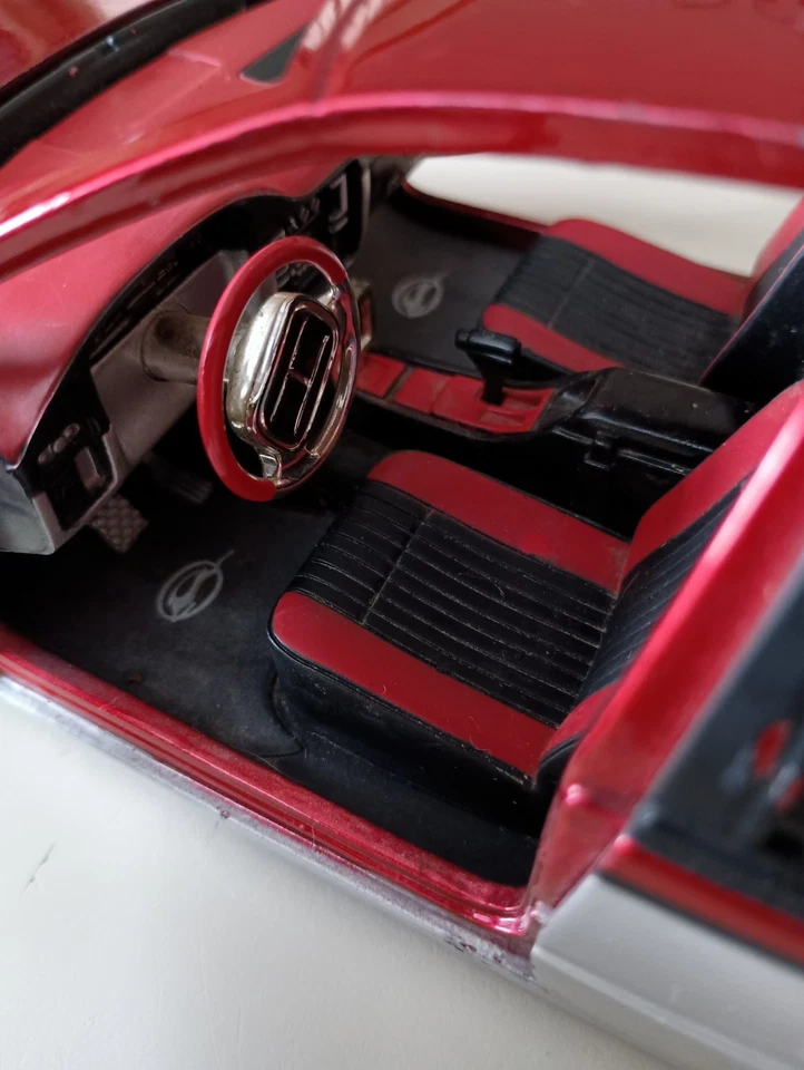 Ruedas Chevy Impala SS Dub City Big Ballers rojo/gris fundido a presión 1:18 JTS  Foto 4 de 4