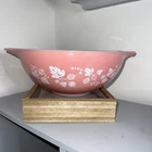 Pyrex Pink Gooseberry Cinderella Vintage Mixing Bowl 444 4Qt Mid Century Classic