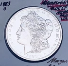 1883-O GEM BU+++!  DEEP MIRROR PROOF-LIKE!  MONSTER  $1 U.S. MORGAN DOLLAR. WOW!