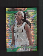 2024 Prizm WNBA #14 Elizabeth Williams Fractal Green Pulsar #/25 Jersey Match!