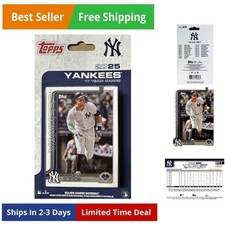 New York Yankees 2025 Factory Sealed 17 Card Team Set Featuring Aaron Judge w...