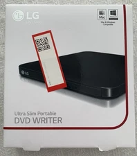 LG Ultra Slim Portable External Drive DVD Writer SP80NB80, Playback Mac/PC Win10