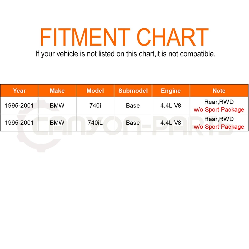 Conjunto de eje CV trasero izquierdo/derecho para BMW 740i 740iL 1995-01 sedán 4,4 L Foto 2 de 4