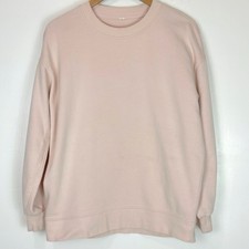 Lululemon Perfectly Oversized Crew Pullover Cotton Terry Light Beige Sz M/L