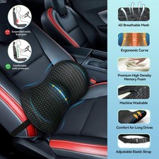 Lordosenstütze Rückenlehne Lendenkissen Stütze Ergonomisch Büro Stuhl Sitz Auto