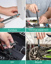 24 in 1 Ratchet Screwdriver Set Magnetic Kit DIY Repair Tool Detachable Assembly