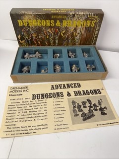 Vintage Advanced Dungeon & Dragons Grenadier #2004 HIRELINGS Complete