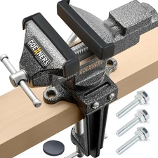 [Upgraded Version] Multi-Purpose Bench Vise 3.3", Table Vice For Workbench, U...