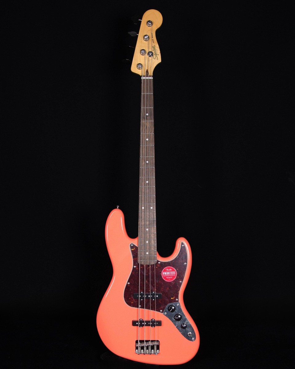 Squier Classic Vibe 60s Jazz Bass, Laurel FB, Tahitian Coral | eBay
