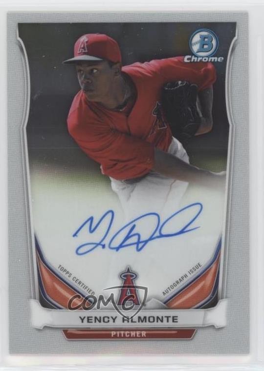 2014 Bowman Chrome Prospect Yency Almonte #BCAP-YA Auto b4a