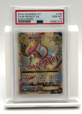 Pokemon Karte - Mega M Pidgeot EX 105/108 M Tauboss - PSA 10 Mint Karte - EN