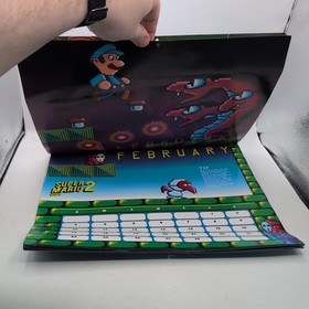 Nintendo NES &ldquo;The Power Game&rdquo; Original 1991 Calendar Mario, Zelda. Metroid