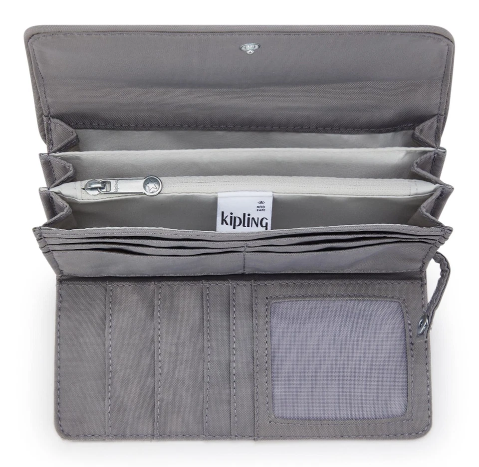 kipling Basic Money Land Wallet L Inviting Grey - Immagine 2 di 4