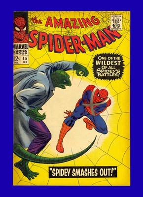 Amazing Spider-Man #45 3rd App of the Lizard - Romita Cover & Art - 1967 9.4 NM