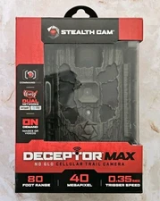 Stealth Cam DECEPTOR MAX 80ft 40MP Cellular Trail Camera STC-DCPTRX-W BRAND NEW