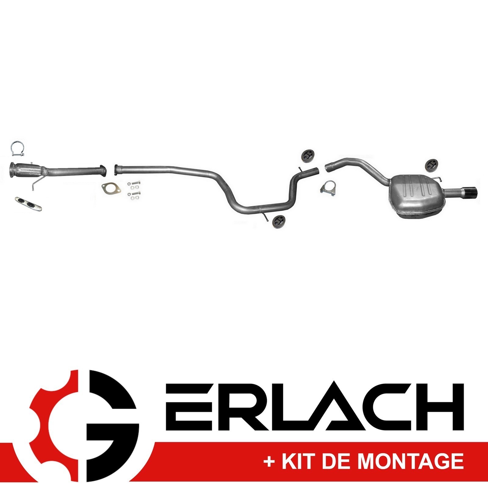 Silencieux echappement pour Volvo V70 III 2.0 D Berline et Break