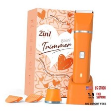 Facial Hair Removal for Women - Waterproof 2 in 1 Rechargeable Eyebrow and