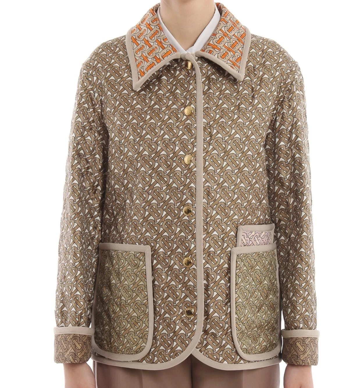 Burberry — Burberry TB Monogram Quilted Jacket - Ladies Size US 6 - Worn once