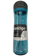 Contigo Ashland 24oz BLUE Leak Proof Water Bottle with Straw Handle