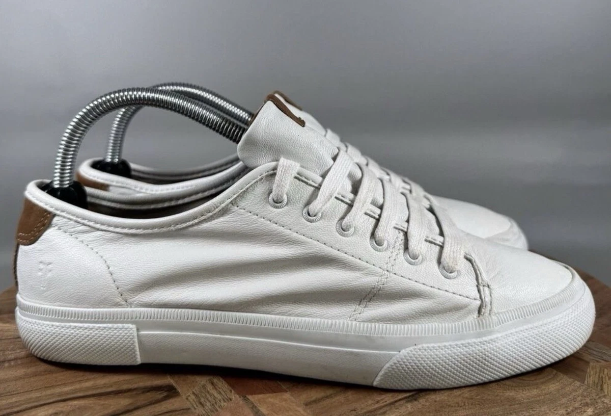 Frye Men’s Gray Leather Canvas Low Top Sneakers Size 11 Lace Up Casual Shoes Frye Sneakers for Men for Sale | Shop Men main image 4