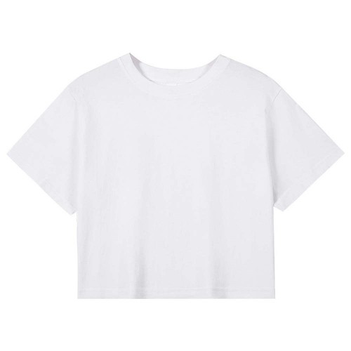 Streetwear Korean Short Tops U Neck Black White Crop Top Dance - Picture 14 of 14