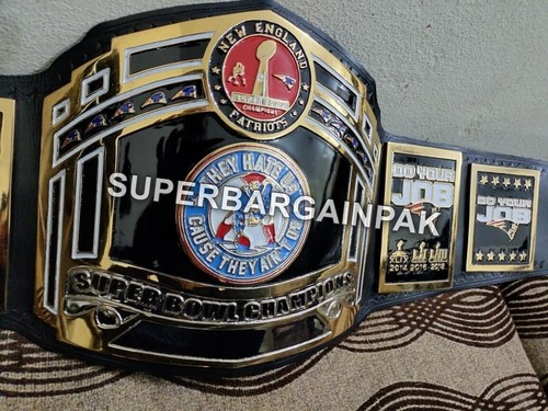New England Patriots American Football Championship Belt 4mm Zinc - Picture 7 of 7