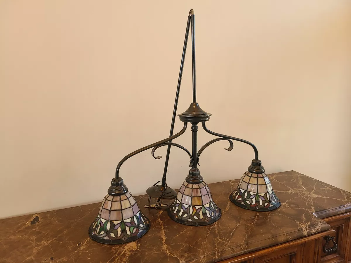 Tiffany style 3 light on sale chandelier
