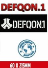 Defqon 1 - 60x215mm - Aufkleber, Decal, Sticker, Étiquette Hardbass Q-Dance