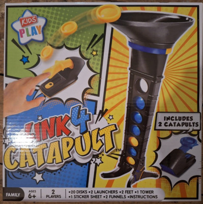Neues LINK 4 KATAPULT Spiel - enthält 2 Katapulte - 2 Spieler