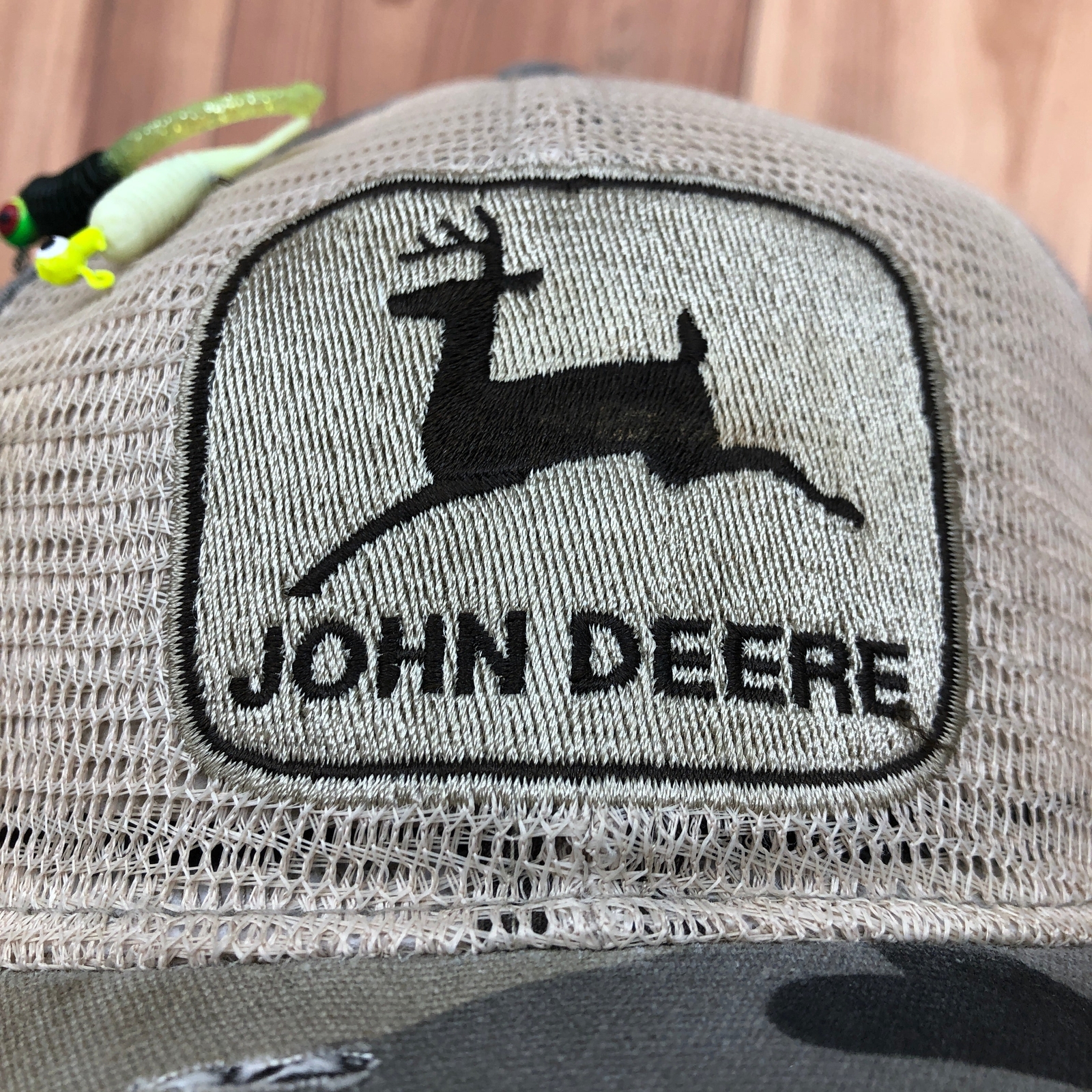 John Deere Brown Tan John Deere Mesh Front Snapback W… Gem
