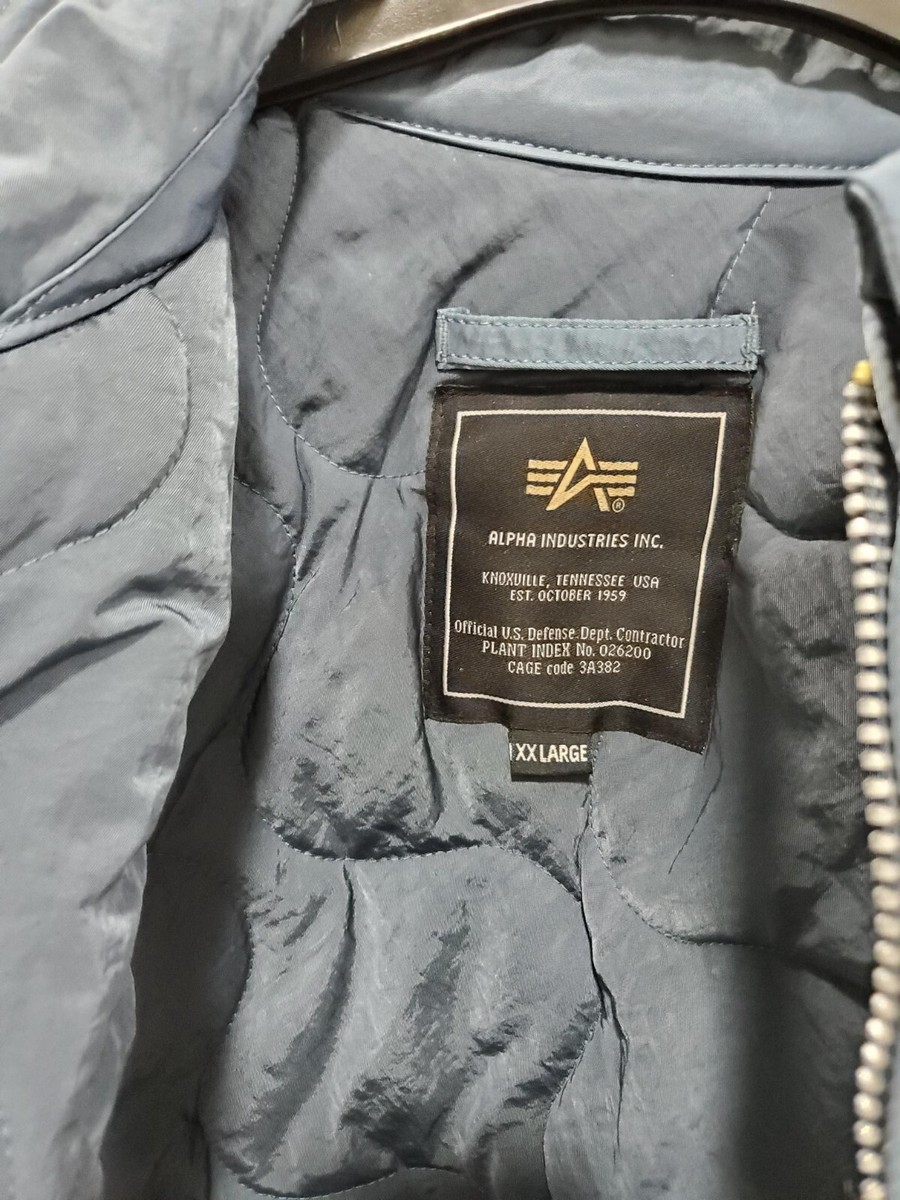 Breitling Men's Bomber jacket NEW. XXL blue/grey with