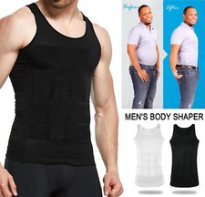 Men's Compression Body Shaper Abdomen Undershirts Compression Tank Tops T-Shirt