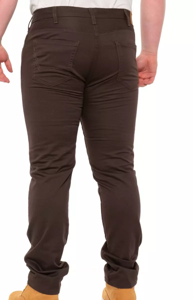 NEW DICKIES SLIM FIT BROWN PANTS MENS 40X32 TAPERED LEG TWILL eBay